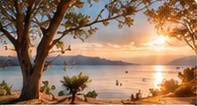 Paysage d’ambiance pour une parenthèse yoga & océan